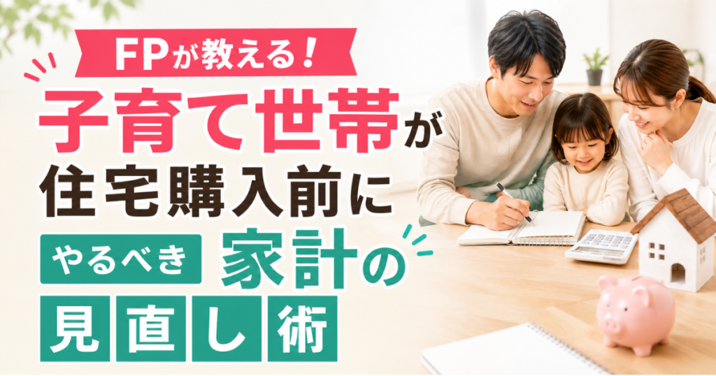 FPが教える！子育て世帯が住宅購入前にやるべき家計の見直し術